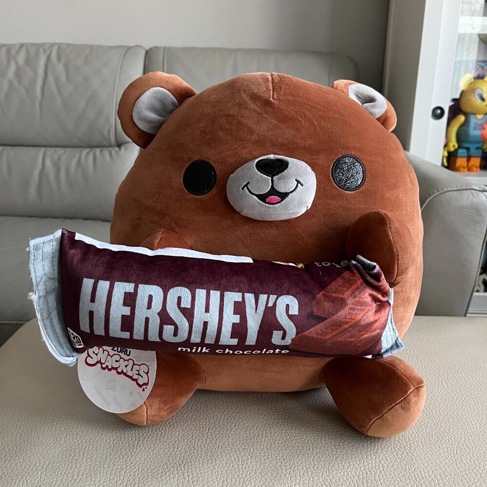 Zuru Snackles Super Sized 14” Teddy Bear Plush - Extremely Rare Find